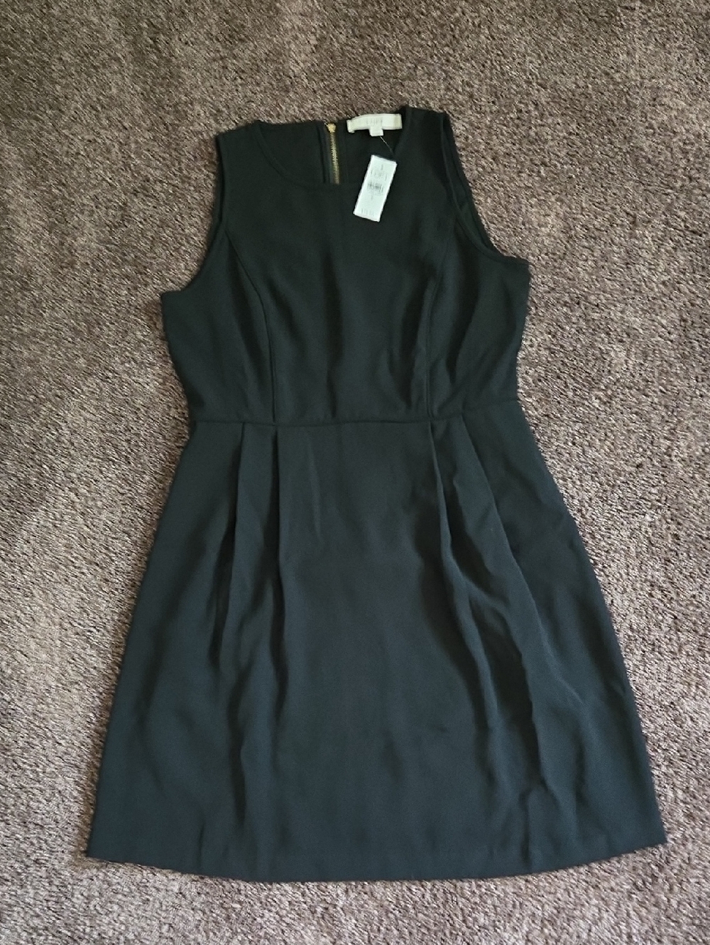 NEW Ann Taylor Loft Black Sleeveless Tank Dress 6